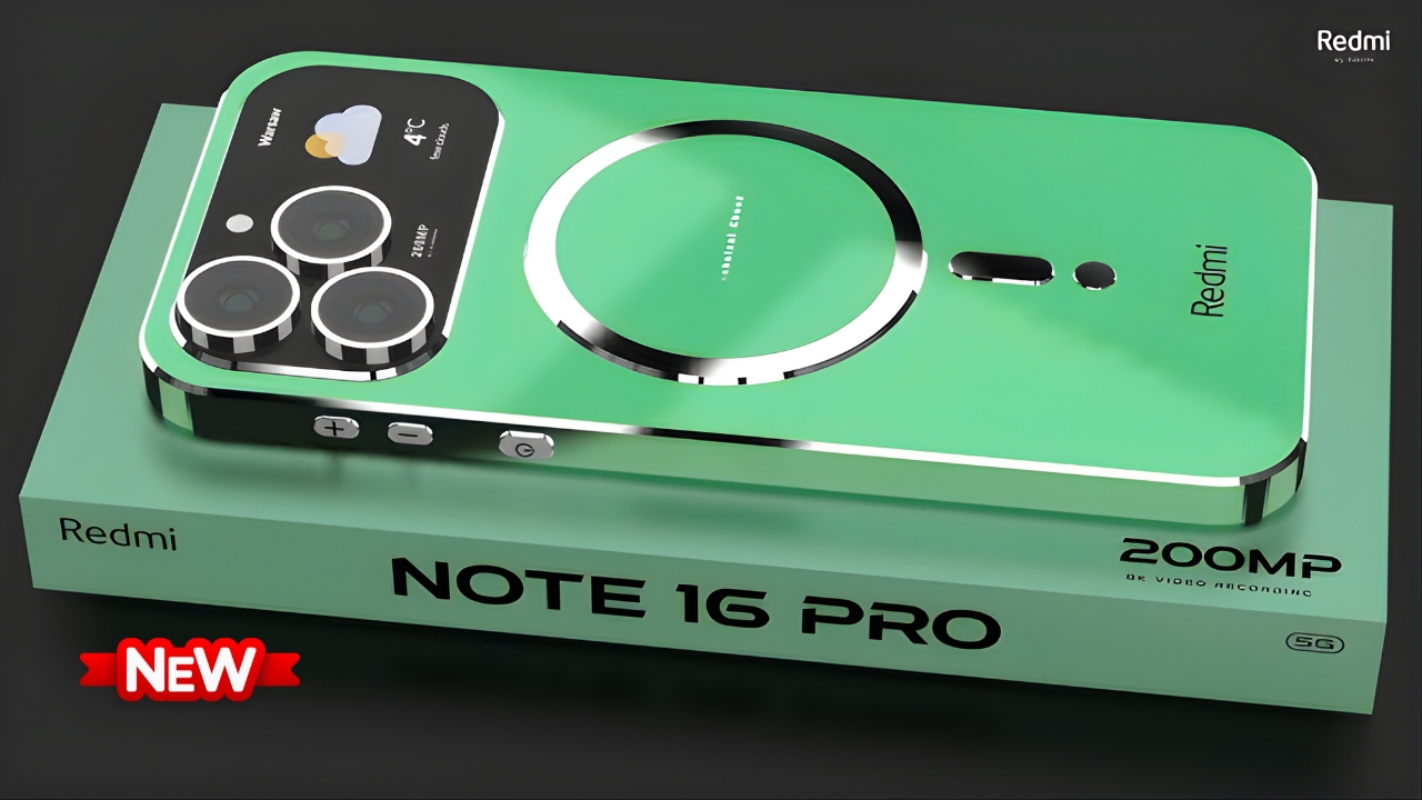 Redmi Note 16 Pro 5G Launched: 200MP Camera, AMOLED Display, and Fast Charging Power
